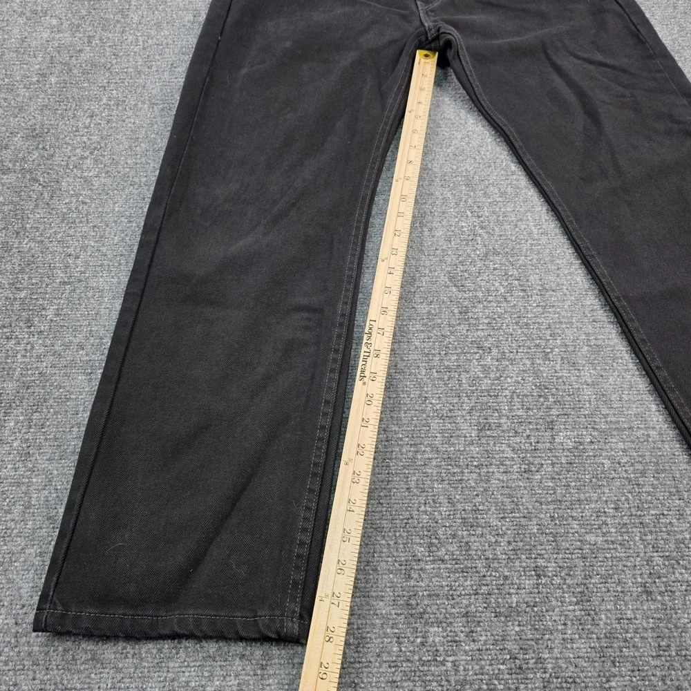 Levi's 505 Regular Fit Jeans Mens W38 L30 Black Denim Classic Casual‎